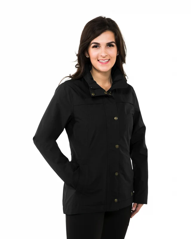 Noble Equestrian Ladies Cheval Waterproof Jacket Black / Large