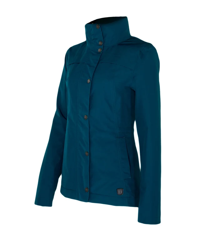 Noble Equestrian Ladies Cheval Waterproof Jacket Deep Teal / Small