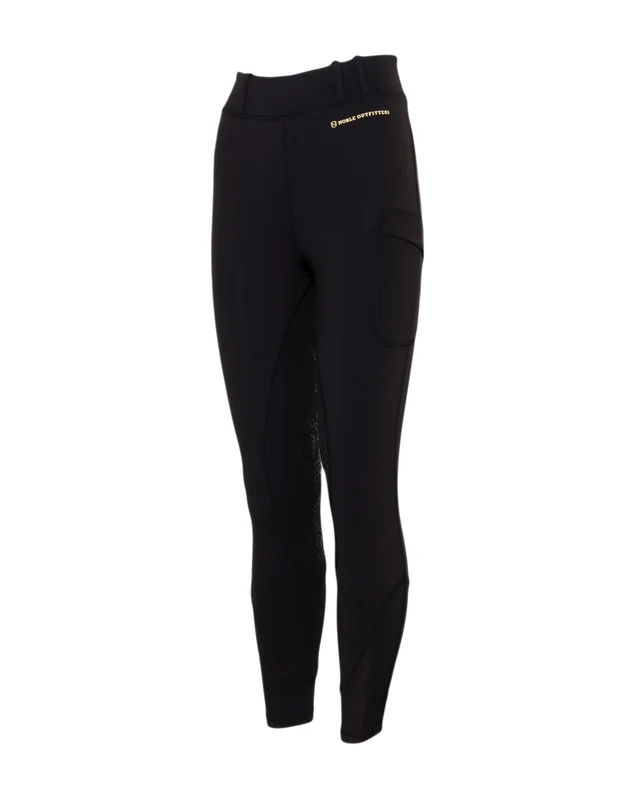 Noble Equestrian Full Seat Balance Riding Tights Black / Large
