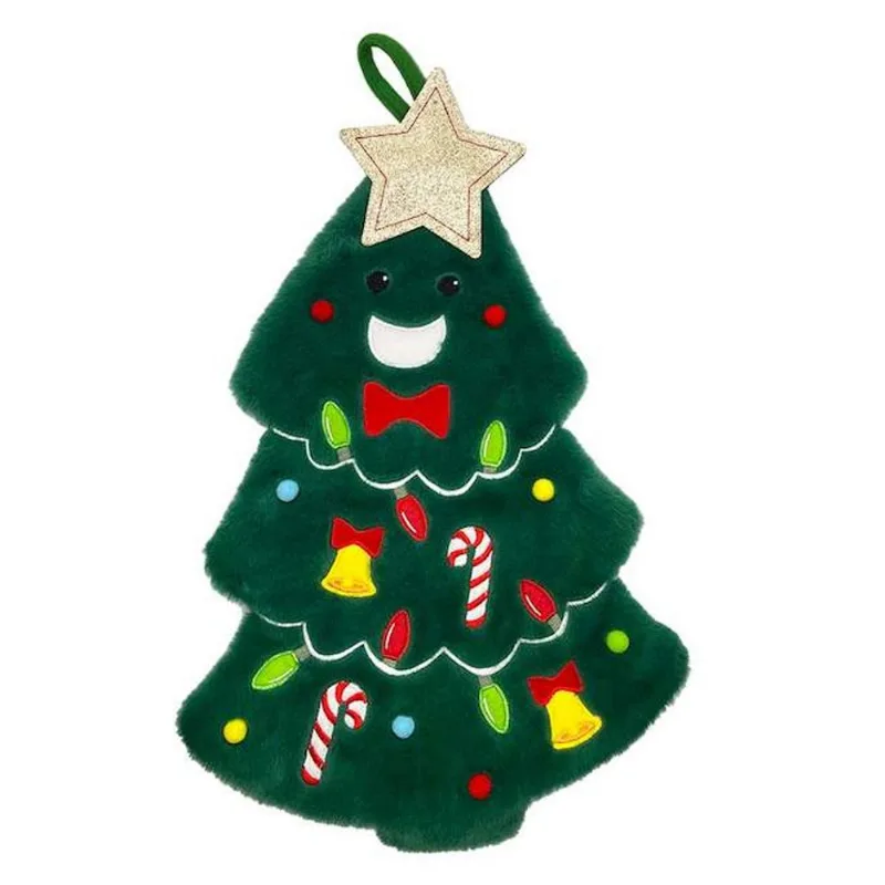Celebrations BY Landon & Co. Christmas Stocking in Polyester Tree-Shaped - 20-in