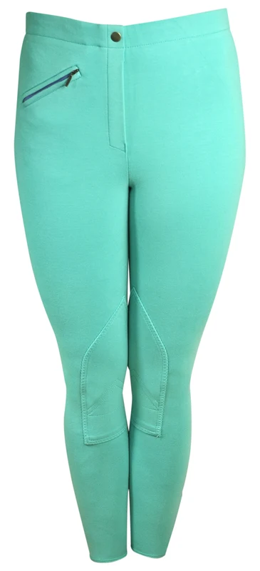 Ashley Ladies Pull-On Breech Light Green / 34