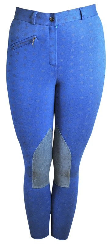 Ashley Ladies Clarino Knee Patch Breech Blue / 26