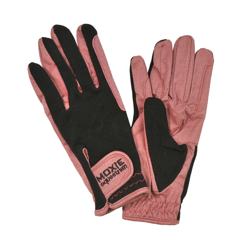 Moxie 2-Tone Comfort-Fit Ladies Riding Gloves Black / Medium