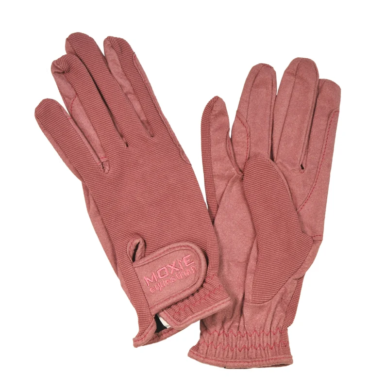 Moxie 2-Tone Comfort-Fit Ladies Riding Gloves Pink / Large