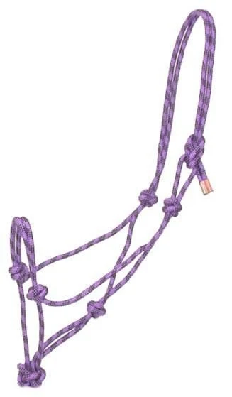 Gatsby Prof Cowboy Rope Halter Purple/Black / Horse