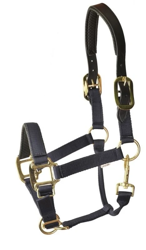 Gatsby Prem Nylon Padded Halter Navy / Oversize