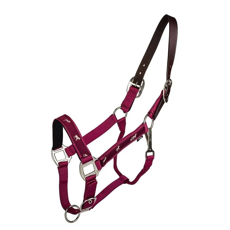 Gatsby Nylon Breakaway Halter Overlay Burgundy / Cob