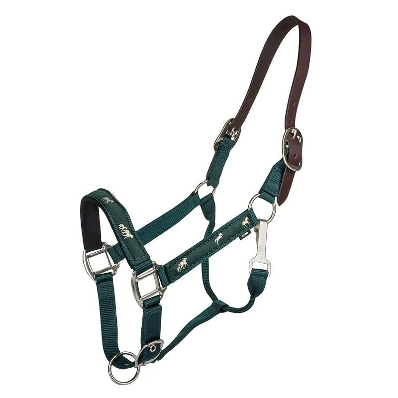 Gatsby Nylon Breakaway Halter Overlay Hunter / Cob