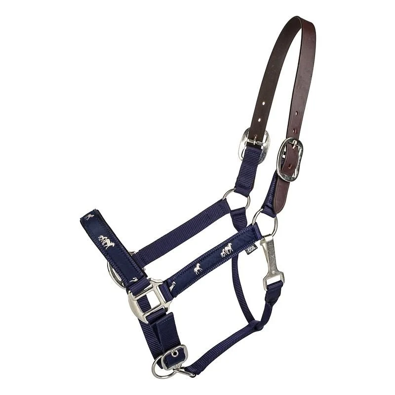 Gatsby Nylon Breakaway Halter Overlay Navy / Cob