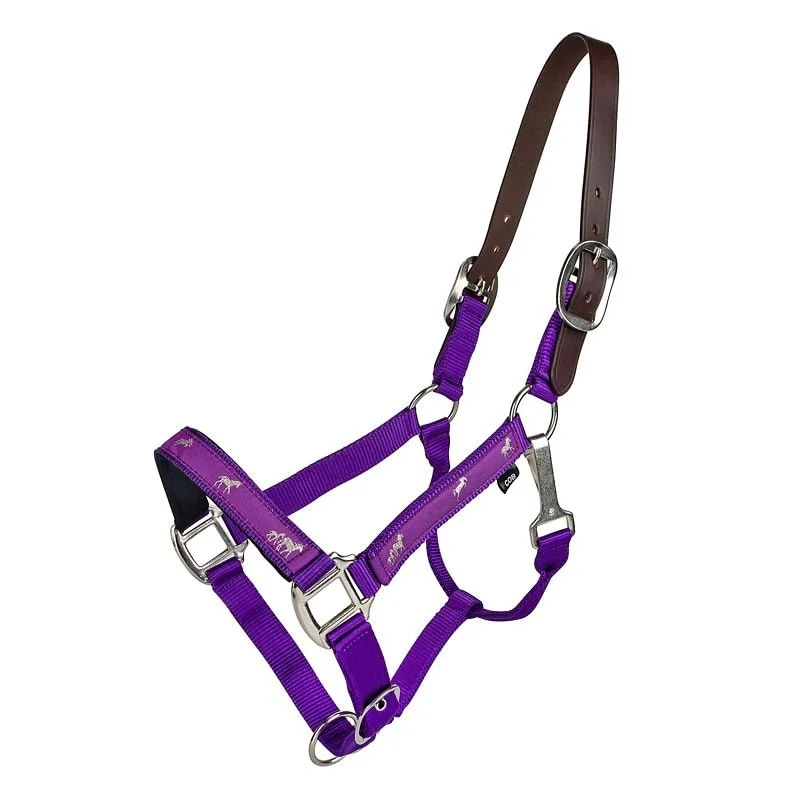 Gatsby Nylon Breakaway Halter Overlay Purple / Cob