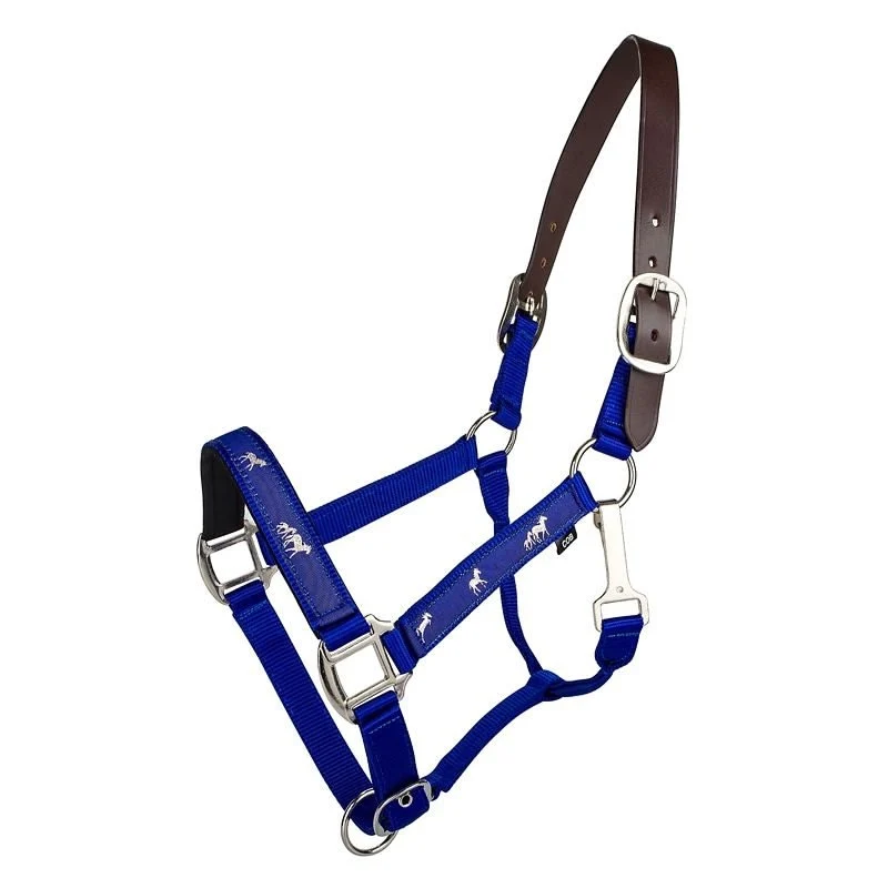 Gatsby Nylon Breakaway Halter Overlay Royal Blue / Cob