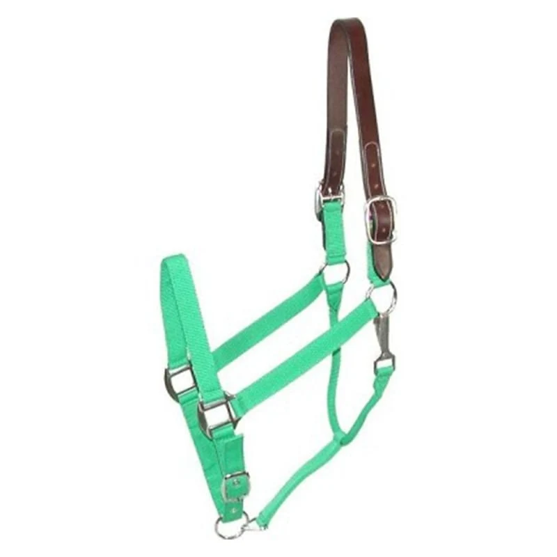 Gatsby Nylon Breakaway Halter Green / Horse