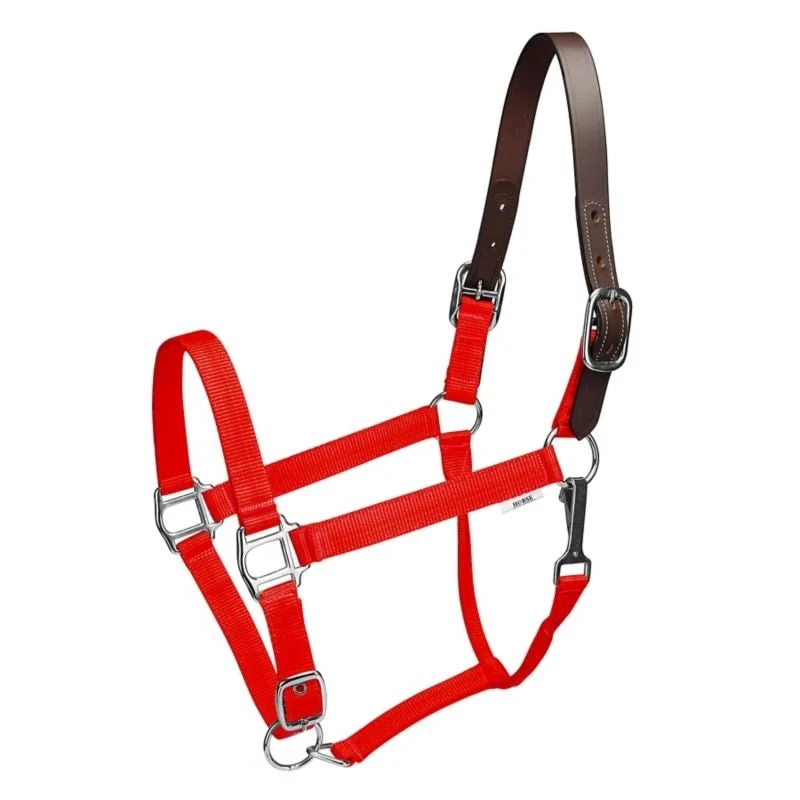 Gatsby Nylon Breakaway Halter Red / Horse