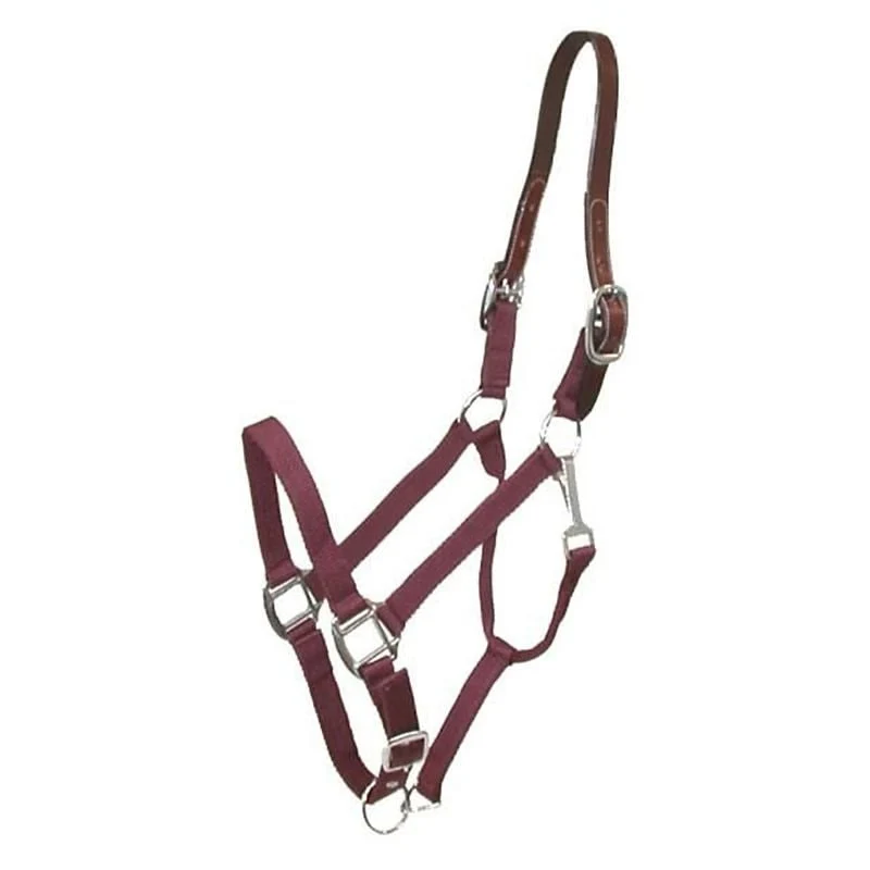 Gatsby Nylon Breakaway Halter Burgundy / Oversize