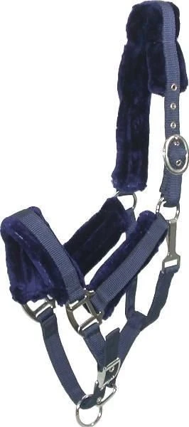 Gatsby Nylon Halter/Removable Fleece Navy / Cob