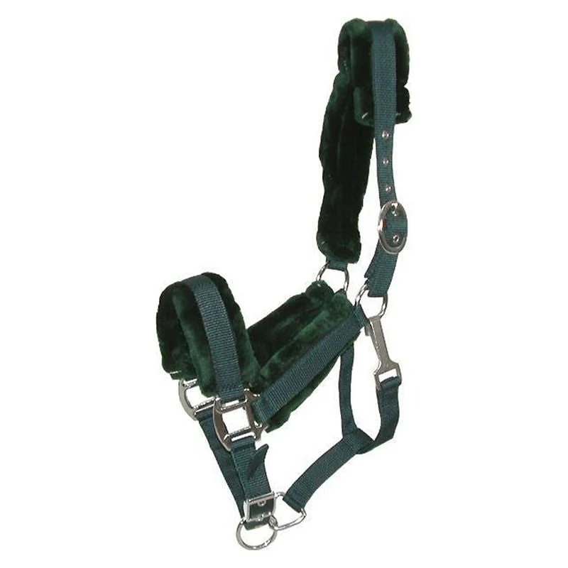 Gatsby Nylon Halter/Removable Fleece Hunter / Horse