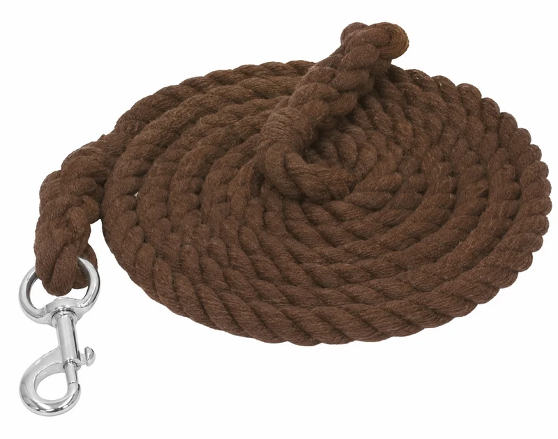 Gatsby Cotton 8ft Lead with Bolt Snap Brown / 8'