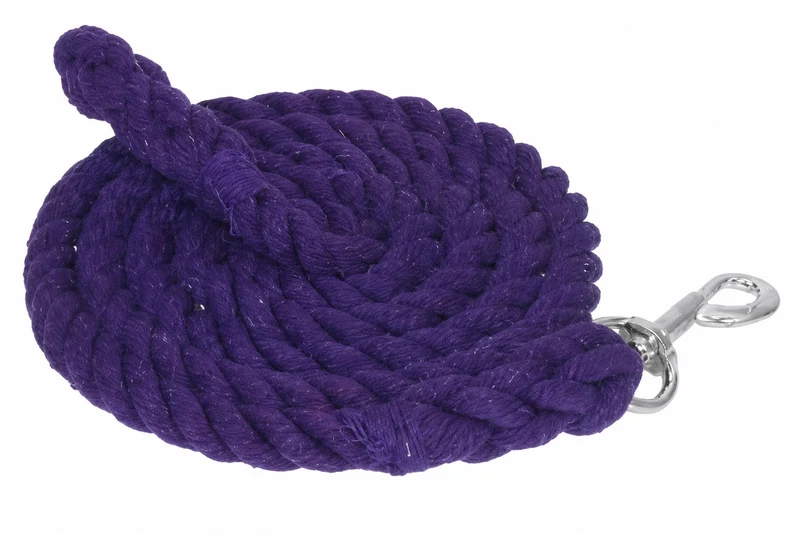 Gatsby Cotton 8ft Lead with Bolt Snap Purple / 8'