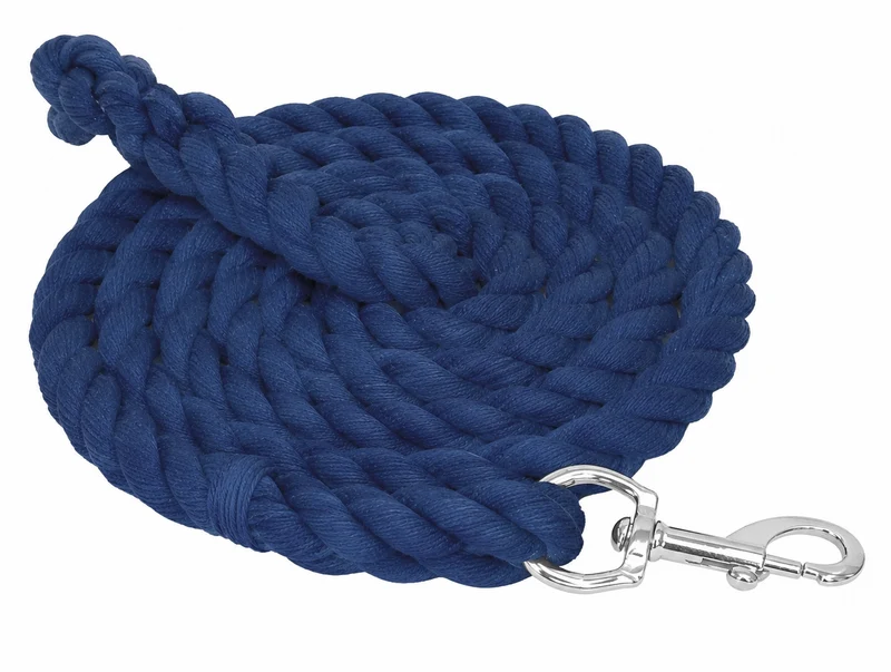 Gatsby Cotton 8ft Lead with Bolt Snap Royal Blue / 8'