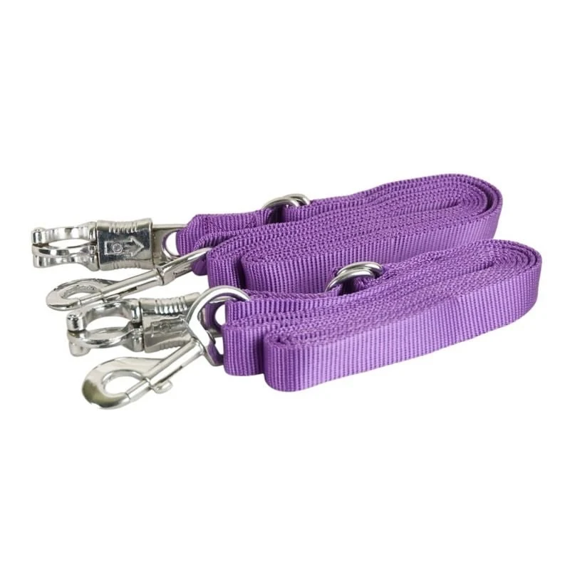 Gatsby Nylon Cross Ties with Panic Snap Purple / 60"-110"