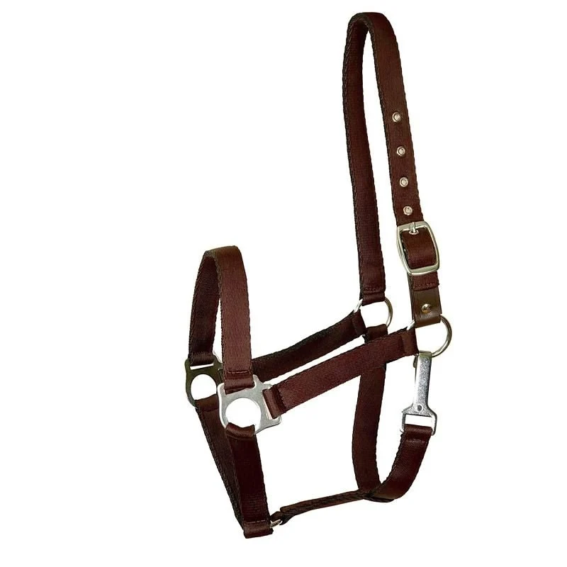 Gatsby Nylon Safety Breakaway Halter Brown / Horse