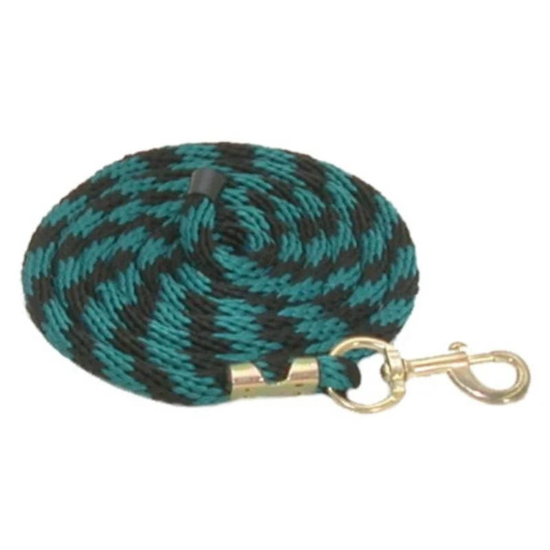 Gatsby Poly 10ft Lead/Snap Teal / Black / 10'