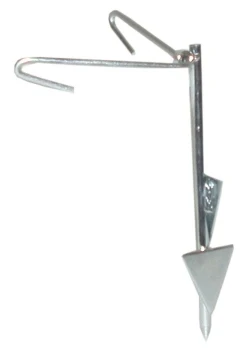 BORDER-PATROL Chain-Link Fence Anchor Galvanized Steel / 9"