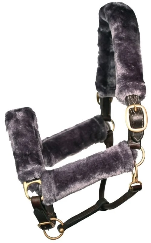 Gatsby Mink Sleeve Halter 4pc with Bag Grey / Full