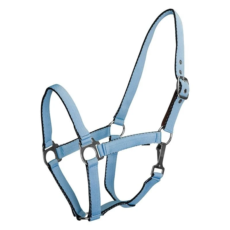Gatsby Nylon Safety Breakaway Halter Baby Blue / Horse