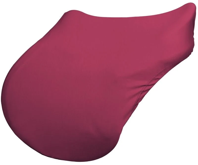 StretchX English Saddle Cover Burgundy / Standard