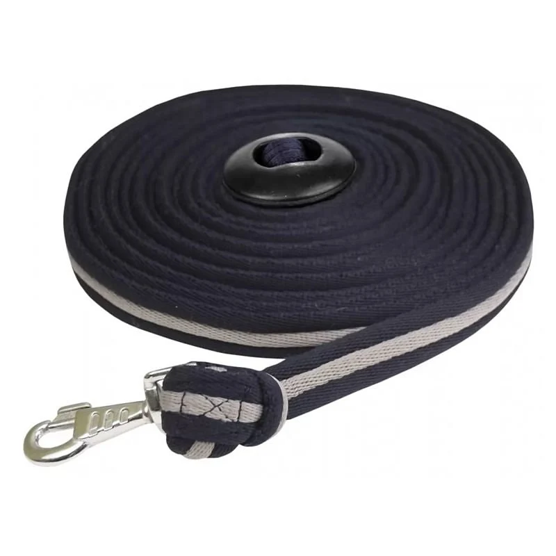 Gatsby Cushion Web Lunge Line Navy/Grey / 25'