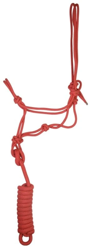 Gatsby Classic Cowboy Halter with Lead Red / Horse