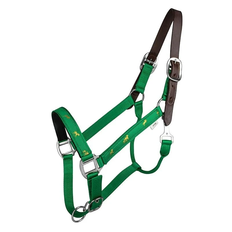 Gatsby Nylon Breakaway Halter Overlay Parrot Green / Horse