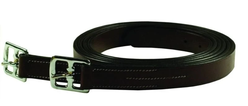 Gatsby Stirrup Leathers Black / 1" x 60"