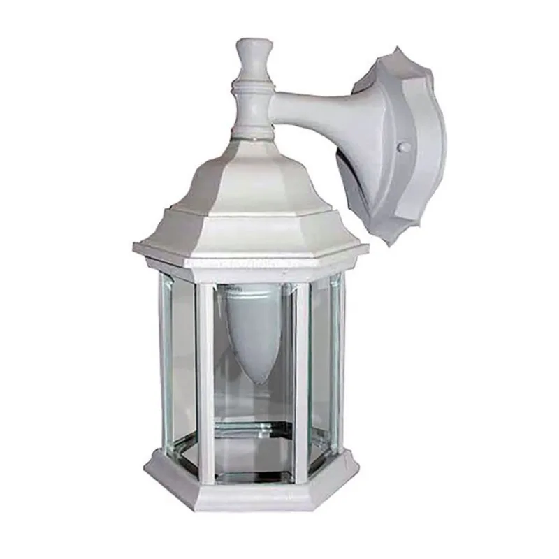 Ken 1 Light E-26 Wall Lanterns, outdoor, 12 in height White Traditional