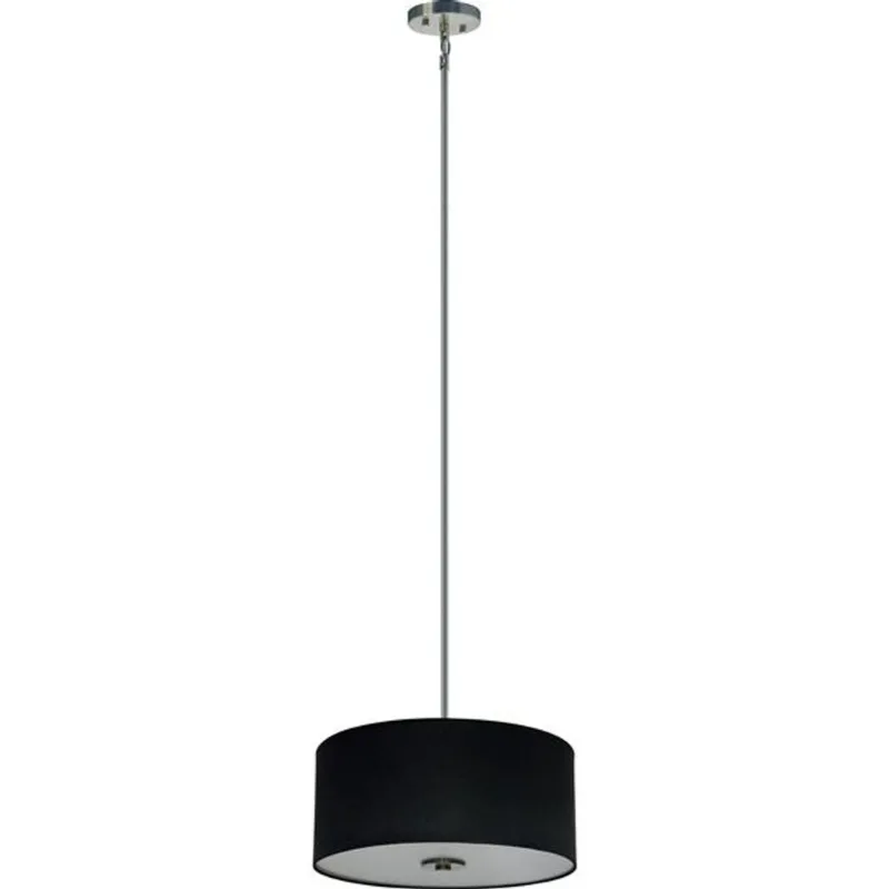 Whitfield Lighting Modena 3-Light Chandelier - 7-in x 16-in - Black