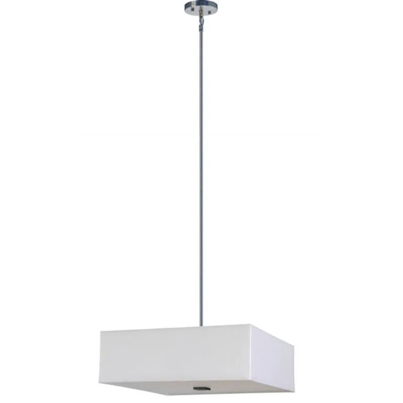 Whitfield Lighting 3-Light Chandelier with Shade - 7-in x 22-in - White