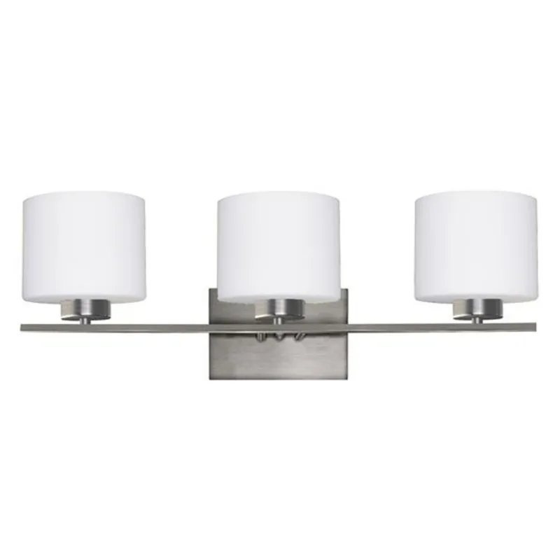 Whitfield Lighting Wall Mount Vanity Light - 3 Lights - 23.6-in - Satin Steel