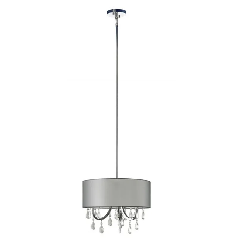 Whitfield Lighting 3-Light Chandelier with Shade/Crystals - 12.85-in x 15.75-in