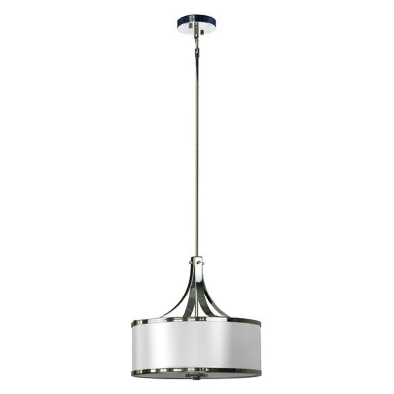Whitfield Lighting 3-Light Chandelier with Shade - 15-in x 16-in - Chrome