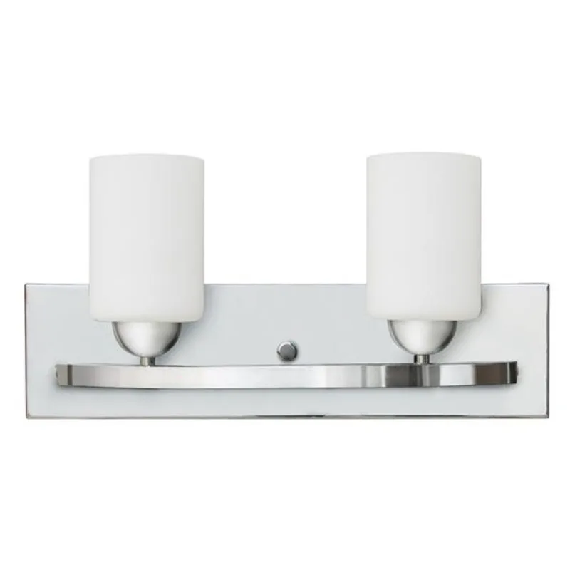 Whitfield Lighting Wall Mount Vanity Light - 2 Lights - 18.1-in - Chrome/White