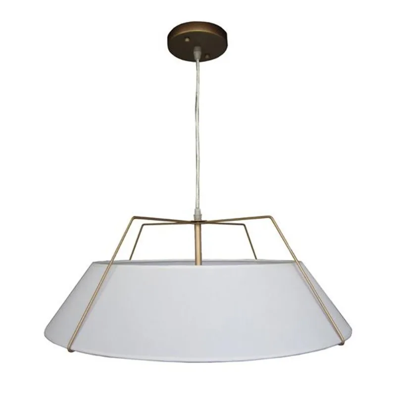 Whitfield Lighting 3-Light Chandelier - 9-in x 22-in - White/Gold