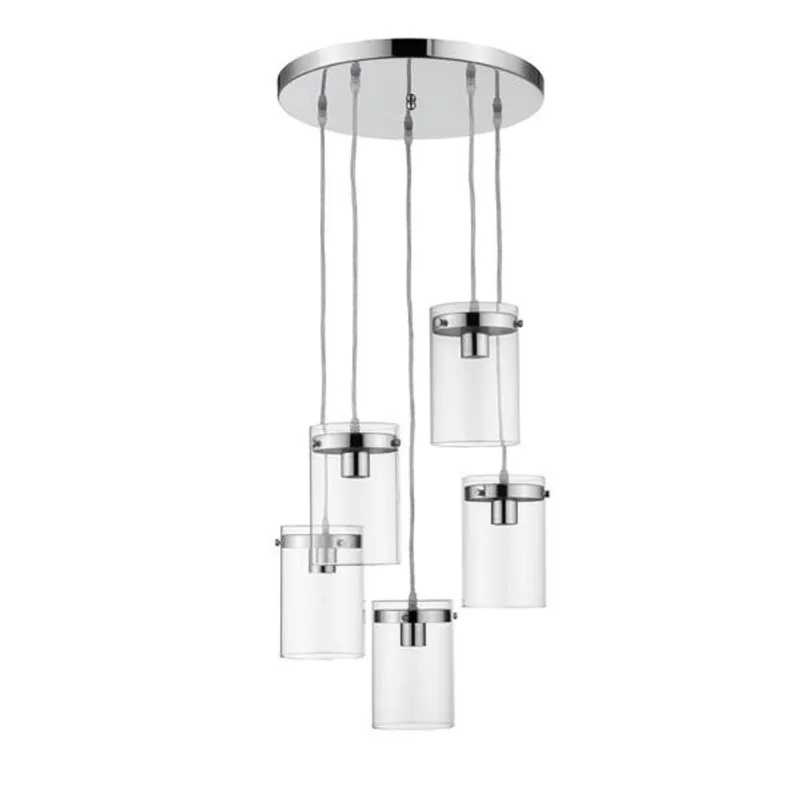Whitfield Lighting Pendant Light - 5 Lights - 7.5-in - Polished Chrome
