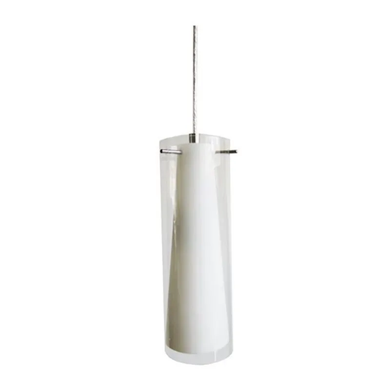Whitfield Lighting Junie Chrome Modern Clear Glass Cylinder LED Mini Pendant Light
