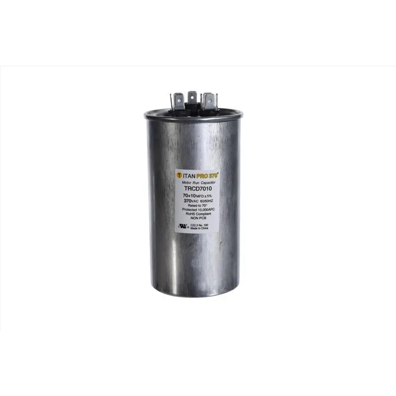Capacitor Titan Pro Round Run 70+10uf 370v 50/60hz