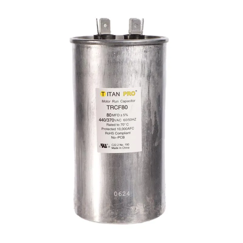 Capacitor Titan Pro Round Run 80uf 440v 50-60hz