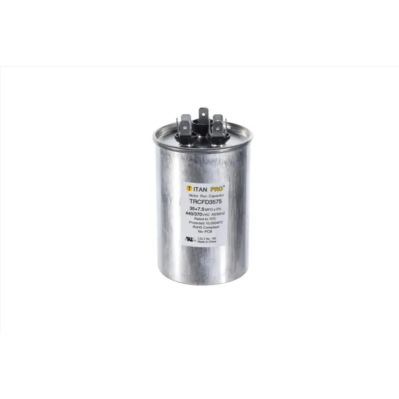 Capacitor Titan Pro Round Run 35+7,5uf 440v 3,54x6x6cm De Alumínio
