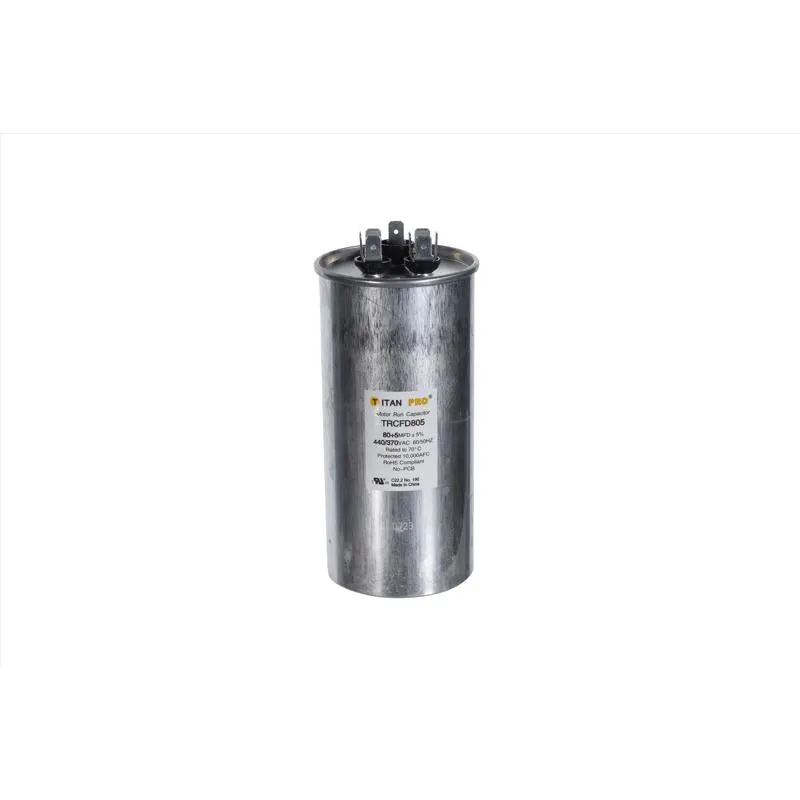 Capacitor De Funcionamento Redondo Titan Pro Trcfd805 80+5uf 440v