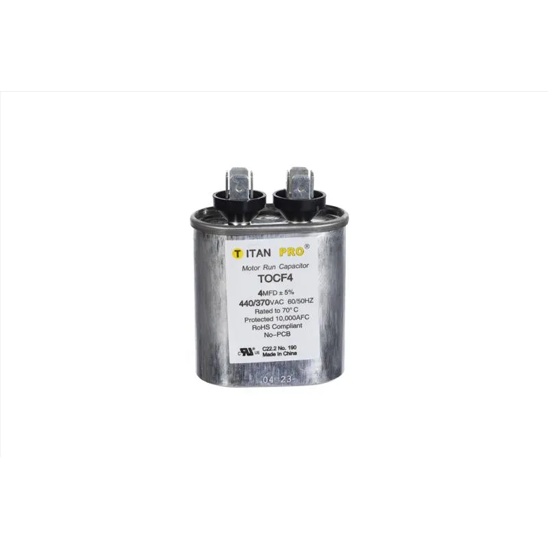 Caixa De Alumínio Oval Run Capacitor Titan Pro 4µf 440v