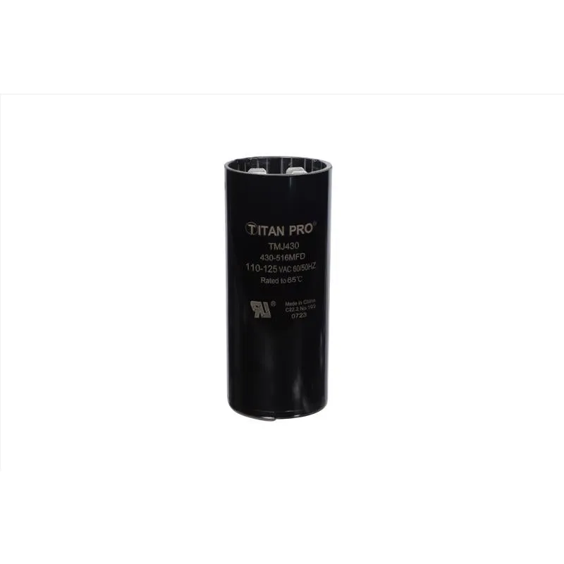 Capacitor De Partida Redonda Titan Pro 430-516uf 125v Mfd